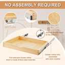 4 Pack Wooden Pull out Tray Cabinet Organizer, 24'' X 21''
