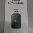 Wireless CarPlay Adapter for iPhone, Convert Wired to Wireless Apple CarPlay Adapter, Mini Size with Extension Cable USB & USB-C/Type-C, Stable Control & No Delay, Black 