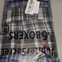 JupiterSecret Men's Underwear Woven Boxers for Men Pack Cotton Boxer Shorts Elastic Waistband 3XL