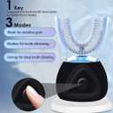 FULYA Auto Toothbrush with Teeth Whitening Mousse, Automatic Tooth Brush for Adult, 360 Ultrasonic Toothbrushes Waterproof, Rechargeable Electric Tooth whitening Brush