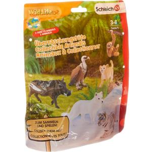 Schleich Wild Life, 3-Piece Surprise Toy for Kids with Assorted Wild Animals