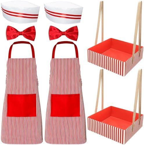 Pextian Easy Couples Halloween Costumes for Adults, Hot Dog Vendor Costume Adult, Duo Halloween Costumes for Best Friends