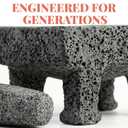 Cuitáxi The Original Metates de Piedra Mexicanos 10 inches for Grinding - Authentic Metate Grinding Stone for Piedra de Moler Maiz - Traditional Mexican Molcajete Alternative for Salsa and Spices