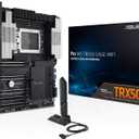 ASUS Pro WS TRX50-SAGE WIFI CEB Workstation motherboard, AMD Ryzen Threadripper PRO 7000 WX,ECC R-DIMM DDR5, 36 power-stage, WiFi 7,PCIe 5.0 x 16,PCIe 5.0 M.2, 10 Gb and 2.5 Gb LAN, multi-GPU support.
