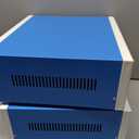 Zulkit Junction Box Blue Metal Project Box DIY Electric Enclosure Case Preventive Case Electrical Box 12.2 x 11.2 x 4.5 inch