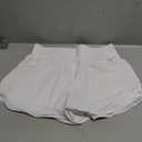 YEZII Womens High Waist Running Shorts Athletic Workout Quick Dry Shorts for Women with Pockets Gym Yoga White Summer Shorts (Medium, 1 Packs-White)