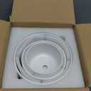 Ton Sin Plant Pots, 4.1+5.1+6.5 inch, Set of 3, Ceramic Planters with Drainage Hole and Saucer, Indoor Flower Pot with Drainage Hole, Gifts for Mom(Matte White)