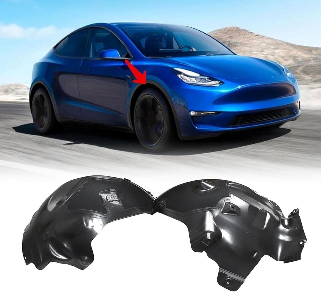 NLQR Front Right Passenger Side Fender Liner/Inner Wheel Liner Compatible with Tesla Model Y 2020-2023, Replace 1492614-00-A 1492614-00-C 1492614-00-D 149261400A