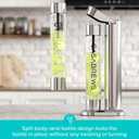 CASABREWS EDGE Soda Streaming Machine, Stainless Steel Sparkling Water Maker with Dual Safety Valves, BPA Free Bottle Soda Maker Carbonates Water, Wine, Juice, Uses 60L CO2 Carbonators (NOT Included).