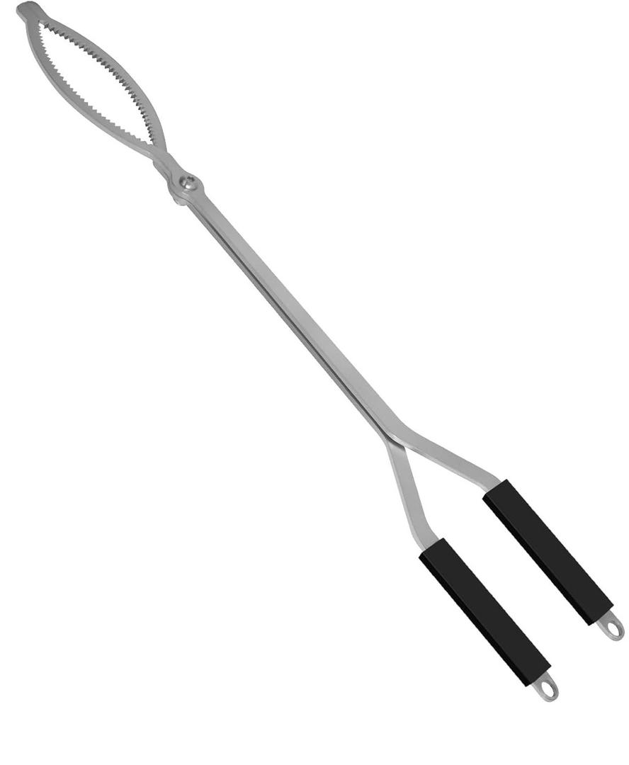 40" Fire Tongs Fire Pit Tongs Set, Stainless Steel Fireplace Tongs Log Grabber Suitable for Outdoor Fireset Fire Pit Bonfire Camp Fire Backyard Deck Indoor Fireplace Tools