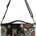 Boho Mandala Flower Pattern Bible Cover Case Be Still and Know That I Am God Bible Bag Study Bible Carrying Cases with Handle Church Bag Bible Protective, 2XL