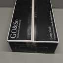 GO&SO Large Empire Lamp Shades Set of 2-6.5"x16.3"x10.5" - White Linen Fabric, Handmade Replacement Lamp Shades for Table Lamps, Floor Lamps, Soft Glare-Free Light, Assembly Required, Spider Fitter