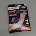 100% Waterproof Cast Covers for Shower Arm - Tight Seal - 2pk Adult Reusable Cast Protectors - Full Arm Bag Sleeves for Wounds Care - After Surgery Shower Bag for Hand, Wrist, Elbow, Forearm, Size: Full Arm - 32"