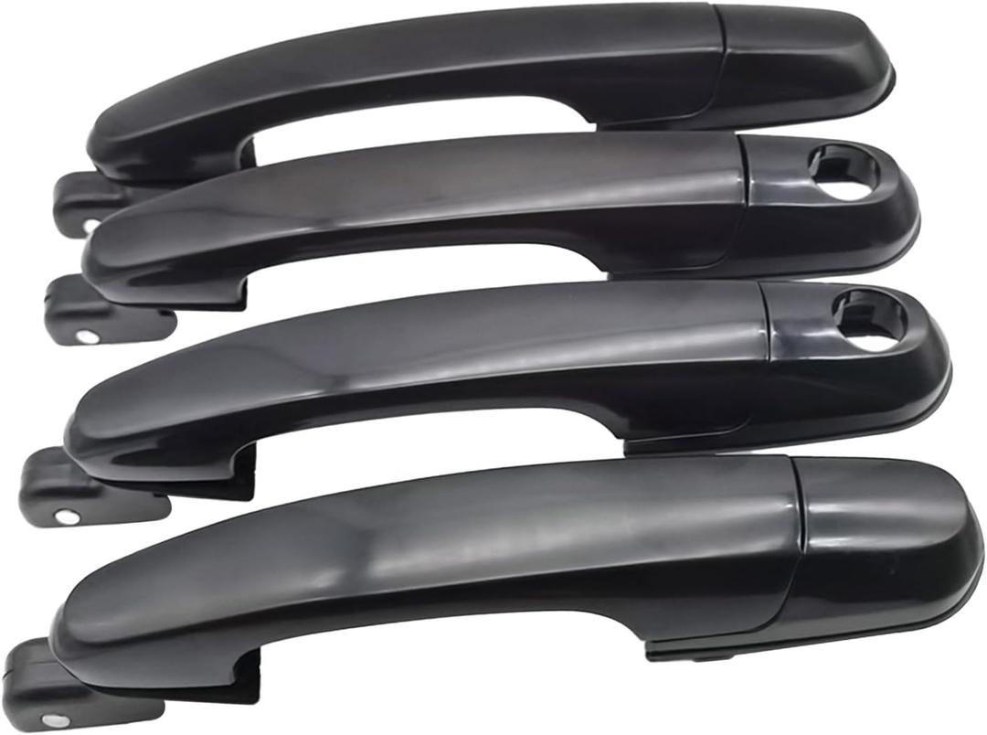 Set of 4 Exterior Door Handles Compatible with Hyundai Tucson 2005 2006 2007 2008 2009, Front and Rear Left Drive & Right Passenger Side Replaces# 82650-2E000 82660-2E000