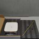 pickpiff Necklace Holder Stand with Ceramic Base: 12" Jewelry Tree Display Organizer for Necklaces, Bracelets, Rings, Earrings, Tall Gold Stand for Women, Aesthetic Room Dcor, Gold and White (6.7" base)