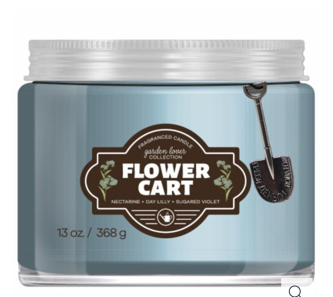 House of Velas Flower Cart Jar Candle