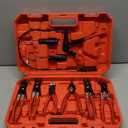 Orion Motor Tech Hose Clamp Pliers, Long Reach Wire Spring Hose Clamp Pliers Remover for Automotive Coolant Radiator Heater and Water Hose with Band Flat or Large Clamps (Red)