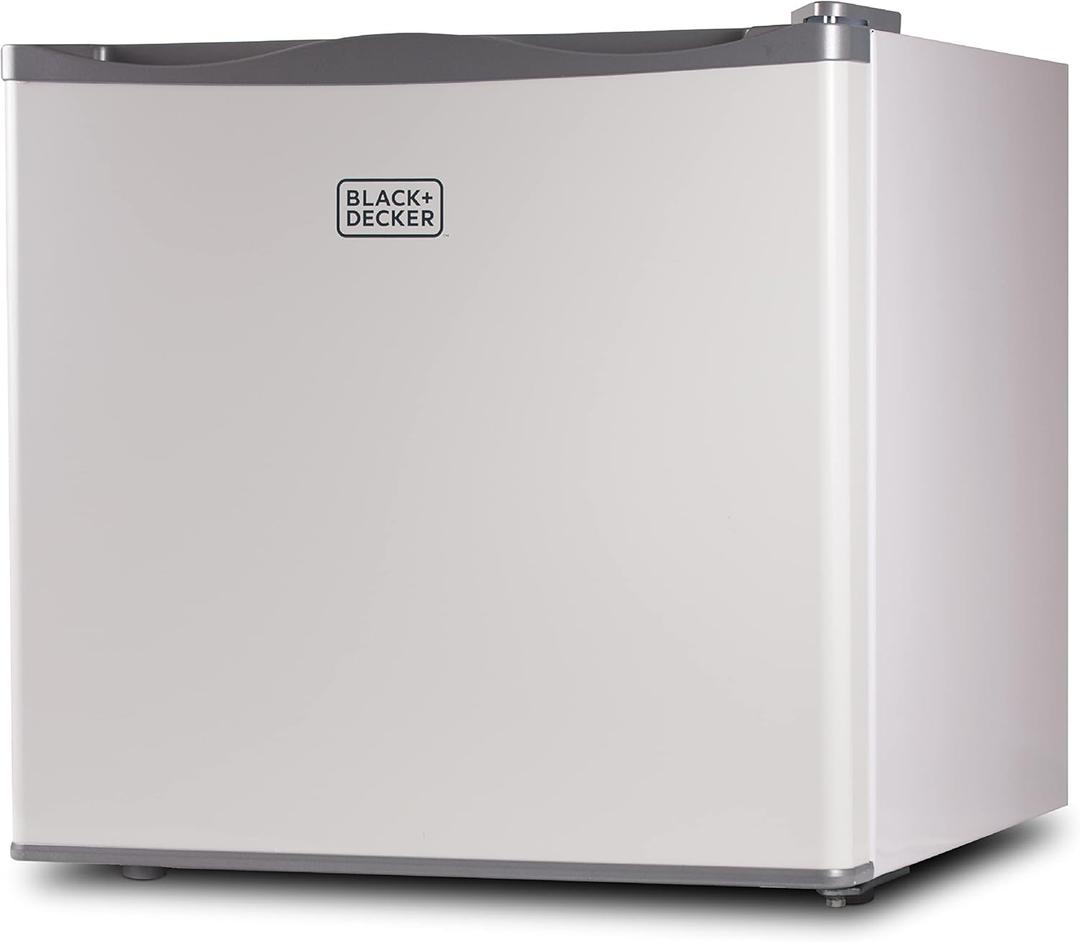 BLACK+DECKER 1.2 Cu. Ft. Compact Upright Freezer, Mini Deep Freeze with Full-Width Wire Shelf