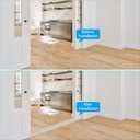 PATIKIL Self Adhesive Floor Transition Strip 10 ft x 3" Vinyl Flat Divider Flooring for Joining Floor Gaps Carpet Transition Floor Tiles, Gray Wood Grain