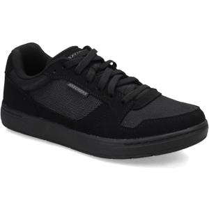 Skechers Mens Work Relaxed Fit Watab Shred Treads Athletic Non Slip Work Shoes, 9.5, Black