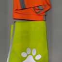 Geyoga 2 Pieces Dog Reflective Vest Adjustable Dog Safety Service Vest Pet High Visibility Apparel Pet Jacket Clothes Safeguard for Hunting Outdoor Walking Night(L,Blaze Orange, Fluorescent Yellow)