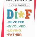 xiangqiankan Funny Father's Day Card for Husband Boyfriend, Humor Fathers Day Card Gifts from Wife Girlfriend, Perfect Gifts for Him, Premium Quality, Blank Inside, 5 x 8 inches