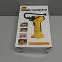 DIYtoolifz 150PSI Tire Inflator Portable Air Compressor: Cordless Air Pump Compatible with Dewalt 20V Battery - Car Tire Pump with Digital Pressure Gauge & LED Light for Auto, Motorcycles (Bare Tool)