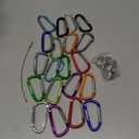 20pcs 2.7" Carabiner Clip Durable Carabeaner Hooks Small Carabiner D Clip