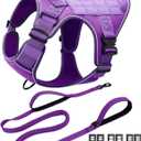 Service Dog in Training Vest Leash Set, Reflective Do Not Pet Dog Harness with Handle and 6 Patches, Full Metal Buckles, for Large Dogs Training Walking, X