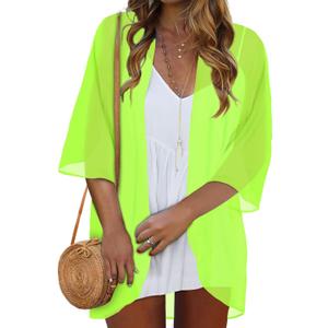 Women Kimono Cardigans Casual Summer Tops Cover up Open Front Floral Print Resort Wear 2026 (S)