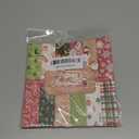 YASMEN Christmas Scrapbook Paper Pad, 24 Sheets Scrapbooking Supplies, 6"6 Patterned Cardstock Pads, Cardmaking Craft Paper Pack for Planners Journals Background Borders Greeting Cards Retro Crafts