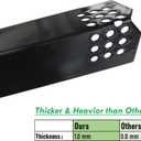 14 9/16 Inch Heat Plate for Grill Master 720-0697 Nexgrill 720-0830H 720-0783E 720-0783EH 720-0882A 720-0925P BHG 730-0783W Replacement Parts Heat Shield Tent Flame Tamer Set of 4 KP708