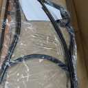 39.7" Outdoor Bench, Garden Bench, Patio Bench with Armrest, Slatted Seat and Butterfly Pattern Backrest for Outside, Front Porch, Park, Lawn, Backyard and Balcony, Cast Iron Metal Frame, Black