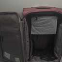 SWISSGEAR Sion Softside Expandable Spinner Luggage Durable Lightweight Travel Suitcase, Merlot, Checked-Medium 25-Inch