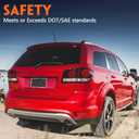 for 2011-2018 Dodge Journey Tail Lights Assembly Led Rear Light Taillight Lens Brake Lamp with Bulb Right Passenger Side RH 68078464AD CH2805105