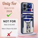 for Moto G 5G 2024 Case - Compatible with MagSafe Women Girls Boys Cute Magnetic Protective Phone Cover Cool Blue Unique Heavy Duty Shockproof Design for Motorola Moto G 5G 2024 Cases