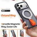 TORRAS 2025 Upgrade (Gen 6.0) Magnetic Phone Grip Holder Kickstand with Braided Strap, Fit for MagSafe Ring Removable, for iPhone 17 16,15, 14, 13 12 Pro/Max Samsung, Google (Silver), Ostand Ring