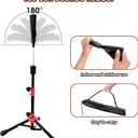 Portable Batting Tee for Baseball/Softball, Tball Set for Toddlers 3-5 Tee Ball Set with Carry Bag, Portable Stable Tanner Tee, Baseball Training Equipment Aged 3-12