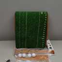 Golf Putting mat with Auto Ball Return, Putting Green Indoor, Crystal Velvet Mat and Solid Wood Base, Game Practice Golf Gifts for Home, Backyard, Office