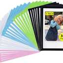 CAIYOULE Mini 3 Inch Magnetic Pocket Picture Frame for Fujifilm Instax Mini Polaroid Instant Film, Magnetic Photo Frame for Refrigerator, Fridge Magnet Frame Decor for School, Office, Colorful