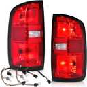 G-PLUS Tail Lights w/Bulbs Compatible with Chevy Colorado 2015-2022(Fit 4-Door Crew Cab and 4-Door Extended Cab Only) Luces Traseras Rear Brake Lamps Assembly,GM2800270 GM2801270 Left&Right