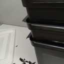 IRIS USA File Box, Plastic File Organizer with Lids for Letter/Legal File, Portable Document Box For Moving, Storage Bin with Durable and Secure Lid, Stackable Nestable BPA-Free, Black 35 Qt. 4 Pack