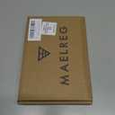 M MAELREG Boys' Polo Shirt Striped Short Sleeve Moisture Wicking Performance Stretch Active Casual Collared Kids Golf Shirt (Green)