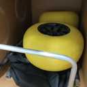 PYY Beach Cart with 13" Big Balloon Wheels for Sand - 352LBS Loading Capacity, Lightweight Folding Aluminum Beach Dolly Wagon Trolley Buggy with 15"*23" Large Cargo Deck, 33"-51.6" Adjustable Handle