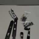 Offset Euro Mortise Storm Door Handle Complete Set Fits for Pella Screen Door Hardware, 2-1/2" Handle PZ, 7/8" Backset, 7-1/4" Trimplate H.C., Non-Handed, Matte Black