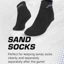 XUKER Neoprene Socks, 2mm Sand Proof Beach Volleyball Soccer Socks for Men Women, Small