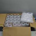 Tatuo 24 Pcs 16 oz 500 ml Polypropylene Plastic Sample Bottles with Screw Caps Sample Containers with Lid for Liquids, Reagent, Pill, Travel, Laboratory, Storage at Home(Wide Mouth-dark Scale)