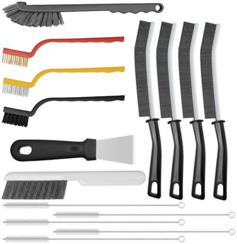 15pcs Crevice Cleaning Brush, Hard Bristle Scrub Brushes Tools, Multifunctional Grout Brush for Home, Bathroom, Kitchen, Window and Corners