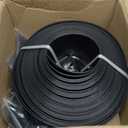 6'' x 100' Landscape Edging Kit Plastic Garden Edging Border Coil No Dig Include 90 Anchoring Spikes for Lawn Garden Grass Yard Home School, Black