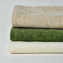 Throw Pillow Covers Set of 2, Soft Chenille Decorative Cushion Covers with Hidden Zipper for Sofa, Couch, Bedroom & Boho Farmhouse Home Decor 20 x20in (Beige)